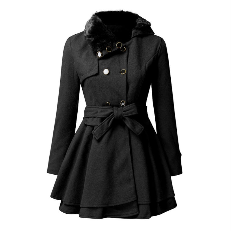 š„Women's Winter Double Breasted Jackets with Belt