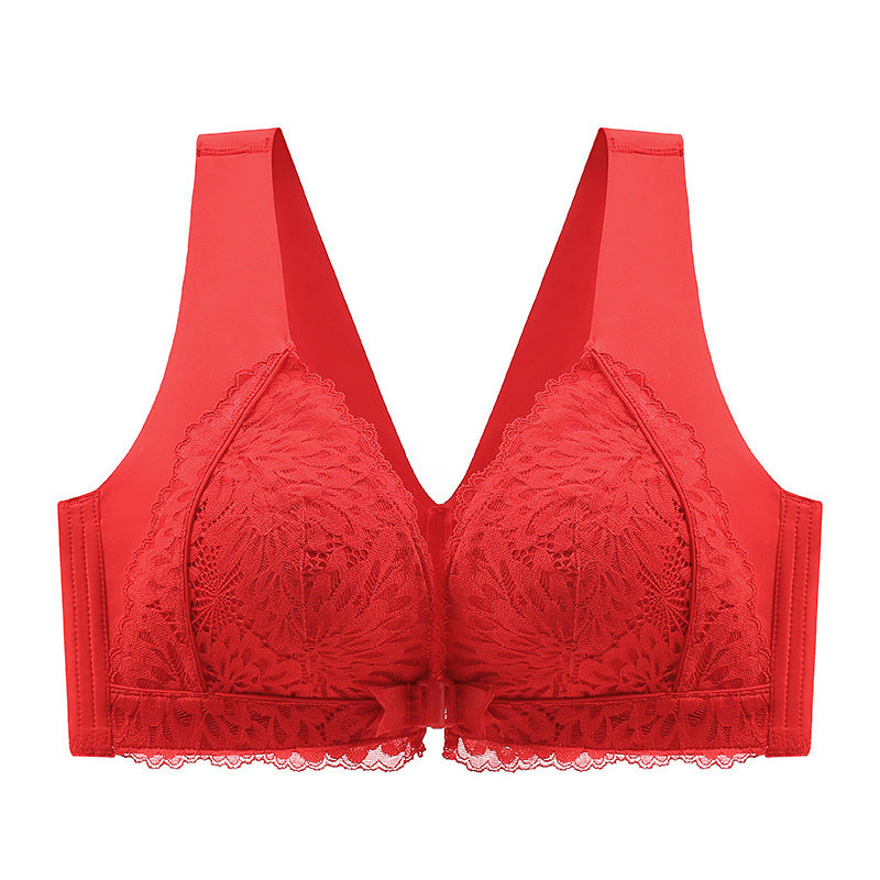🎅Xmas Sales - 50% OFF🎄Women's Front-Clasp Lace Bra with Lift and Anti-Sagging Design