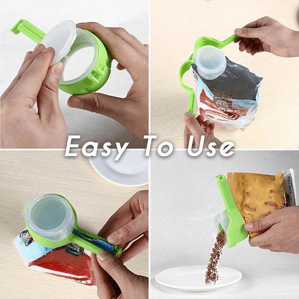 6PCS SET - Seal And Pour Food Storage Bag Clip