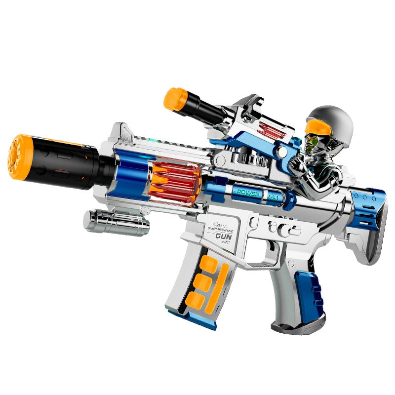 Kid's Electric Submachine Toy with Smoke & Vibration Effects