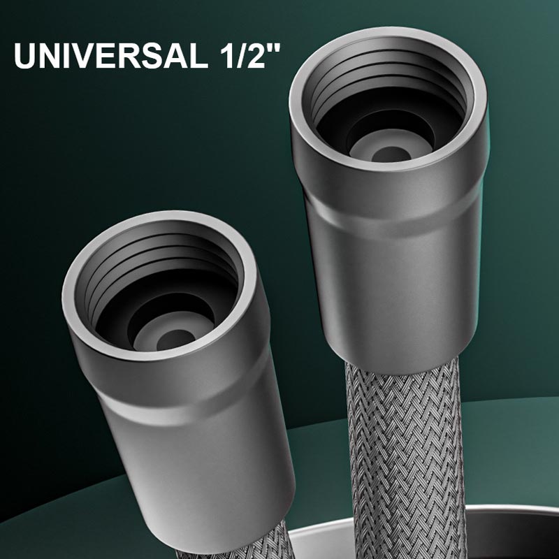 🚿✨ Improved explosion-proof braided shower hose – No more leaks or bursts! ✨🚿