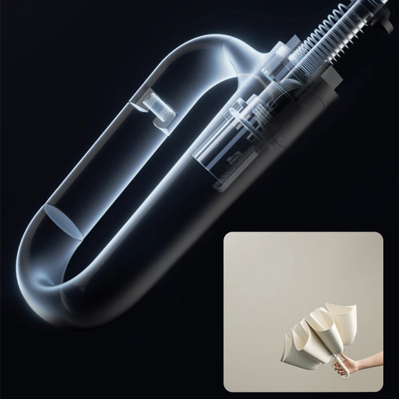 🌧️Reflective Strip Umbrella – Perfect for Night Commutes & Rainy Days