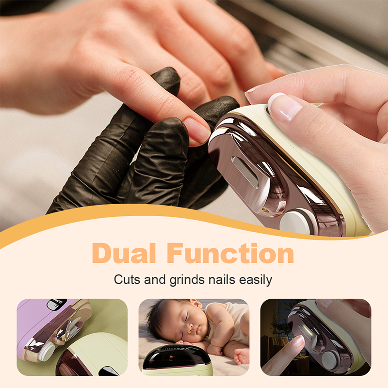 π₯2-in-1 Smart Electric Nail Trimmer & Polisher for All Ages π¨βπ©βπ§βπ¦ β Blade-Free, Blood-Free & Stress-Free Nail Care! π