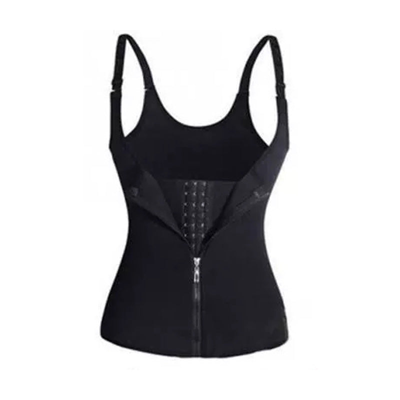Women's Body Shaper Vest with Zipper & Hooks