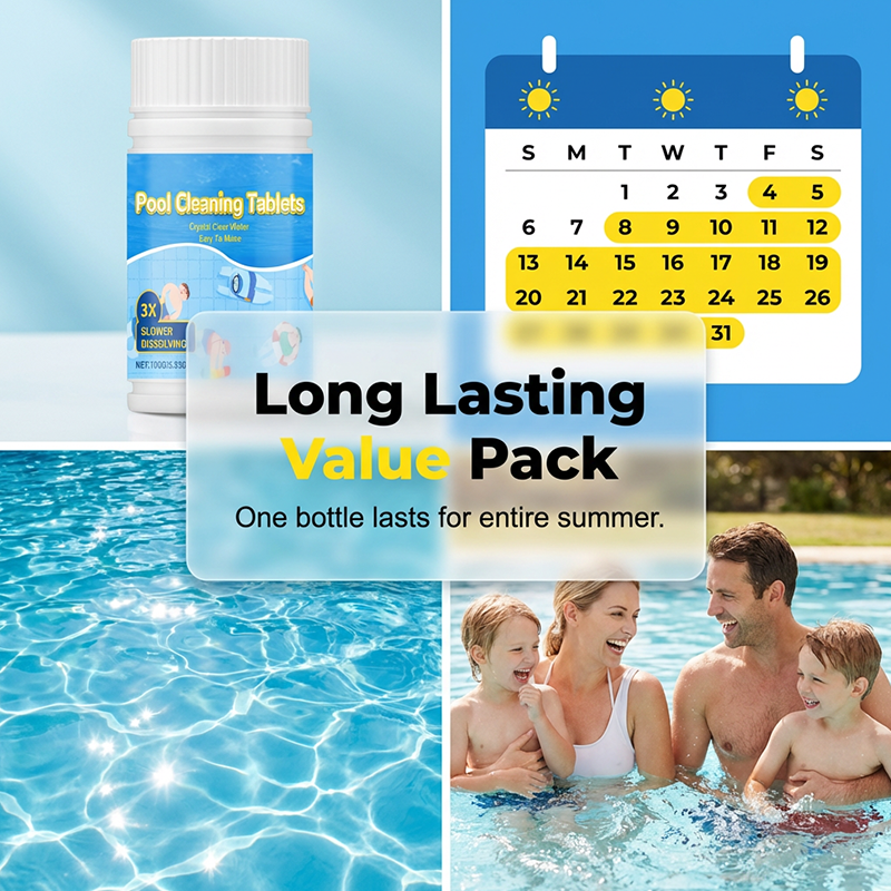 🏊♂️Pool Cleaning Tablets for Crystal Clear Water 💦