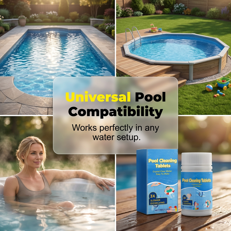 🏊♂️Pool Cleaning Tablets for Crystal Clear Water 💦