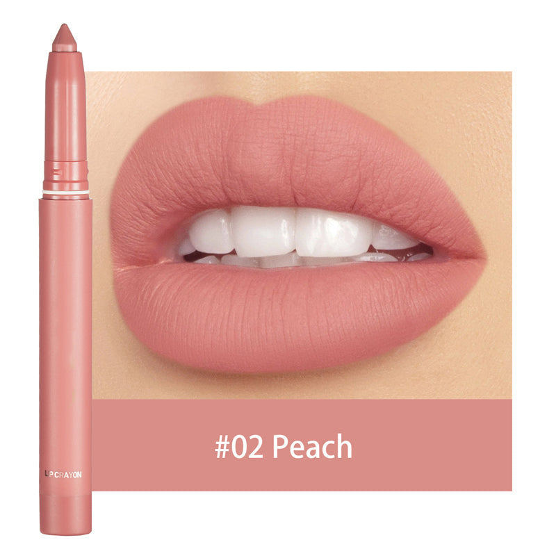 π Matte lip crayon β waterproof, 8hr wear, built-in sharpener πβ¨