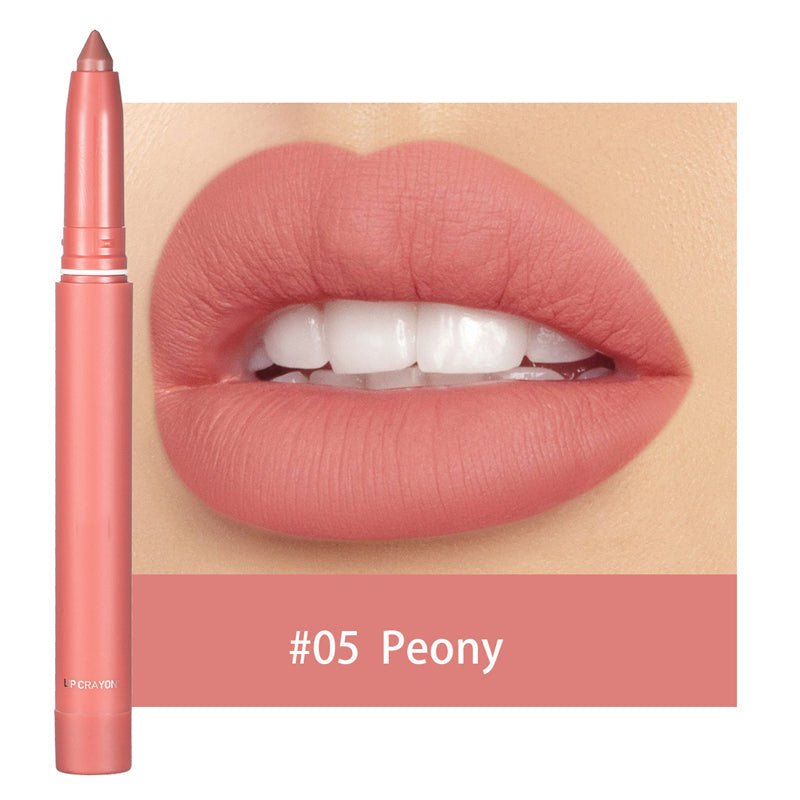 π Matte lip crayon β waterproof, 8hr wear, built-in sharpener πβ¨