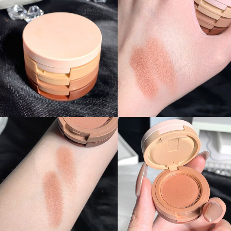3-Color Stackable Eyeshadow Palette with Mirror