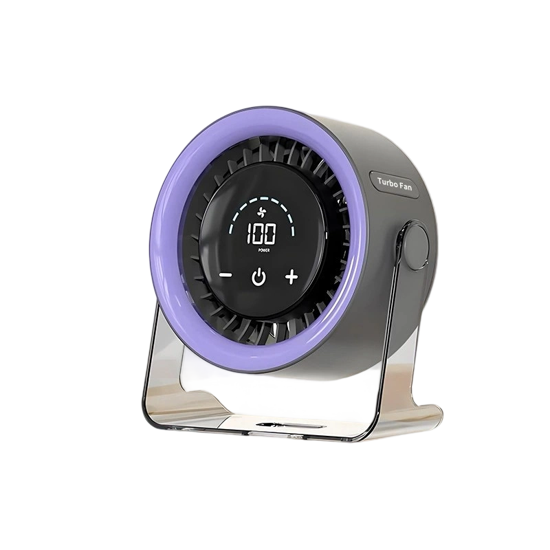 2026 Desk Fan with LED Display USB Powered Portable 100 Speeds 120° Tilt Quiet Long Battery Life Oscillating Table Fan for Bedroom Office Home Camping