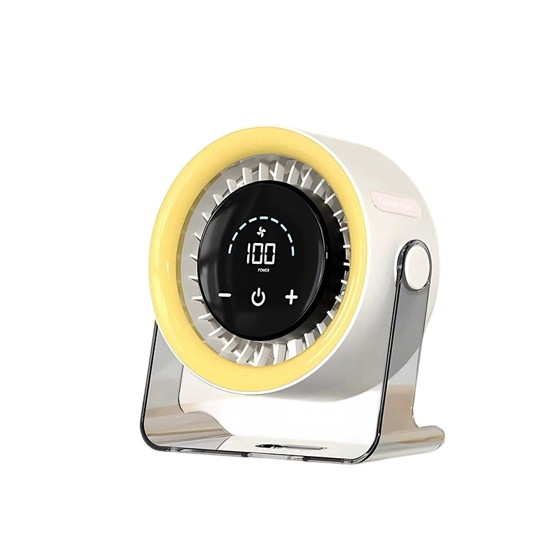 2026 Desk Fan with LED Display USB Powered Portable 100 Speeds 120° Tilt Quiet Long Battery Life Oscillating Table Fan for Bedroom Office Home Camping