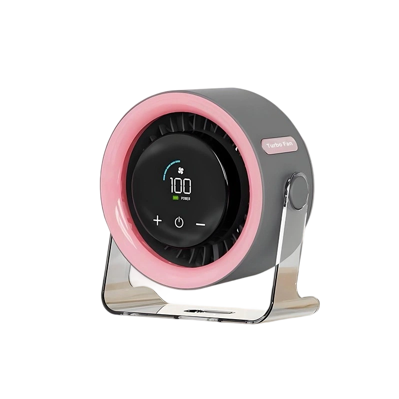 2026 Desk Fan with LED Display USB Powered Portable 100 Speeds 120° Tilt Quiet Long Battery Life Oscillating Table Fan for Bedroom Office Home Camping