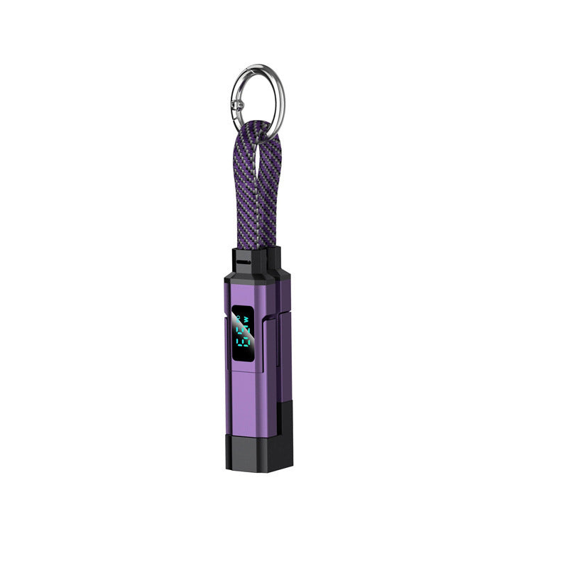š„4-in-1 Digital Display Keychain Charging Cable