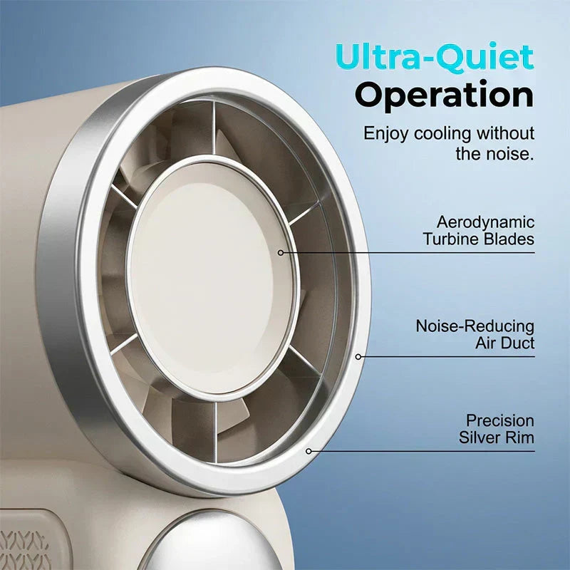 ❄️ ❄️Turbo Handheld Fan – 16900 RPM, 6 speeds, LED display
