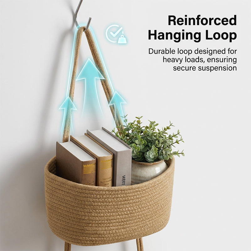 β¨ Wall-Hanging Storage Organizer β 3-Tier, Boho Style, Space-Saving π‘