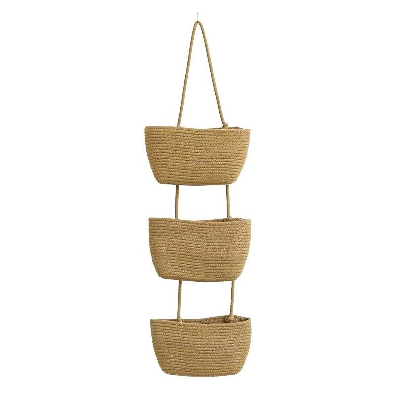β¨ Wall-Hanging Storage Organizer β 3-Tier, Boho Style, Space-Saving π‘