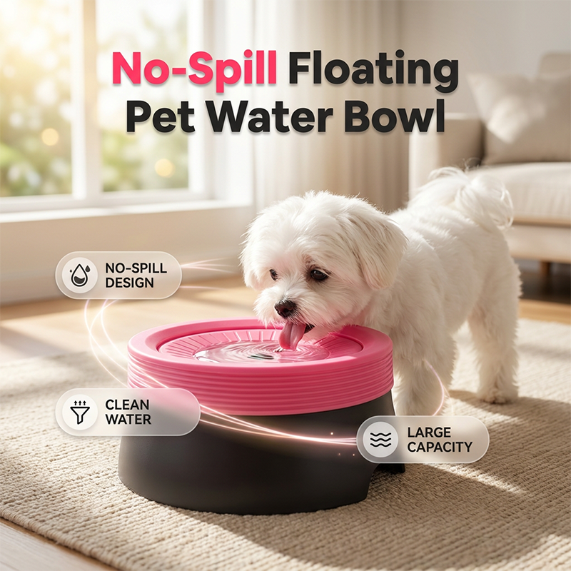 🔥Limited Time Extra Discounts+50%OFF!🔥No-Spill Floating Pet Water Bowl🔥2026 HOT SOLD! & 5,000+ sold!