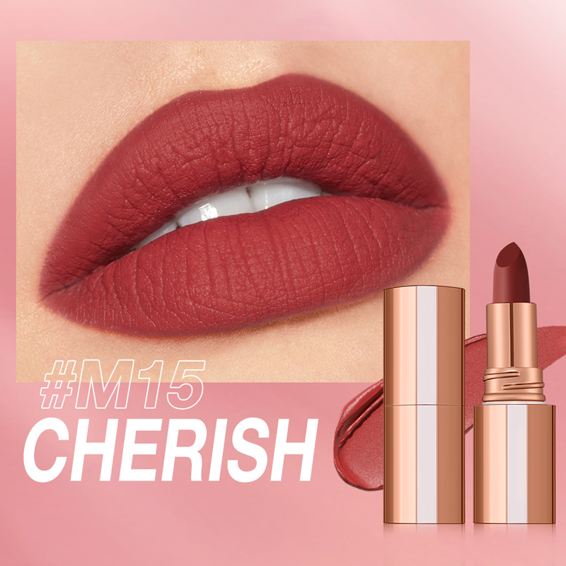 💞Matte Finish Waterproof Long Wear Silky Lipstick
