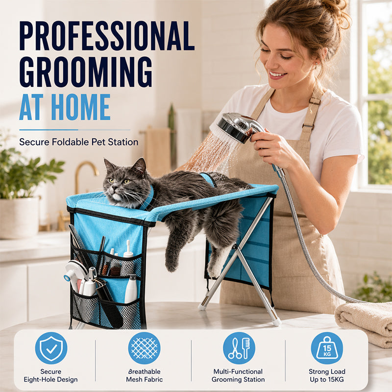 πποΈ 2-in-1 Foldable Pet Grooming Bed β 50% OFF! Grooming table + cozy bed in one β portable, easy to clean, perfect for home & travel. π₯πͺ