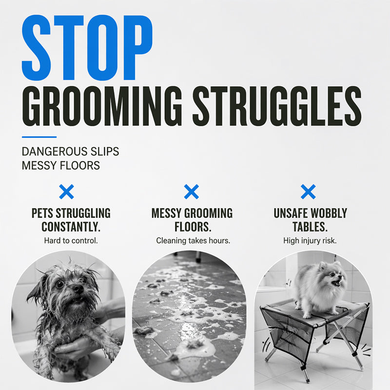 πποΈ 2-in-1 Foldable Pet Grooming Bed β 50% OFF! Grooming table + cozy bed in one β portable, easy to clean, perfect for home & travel. π₯πͺ