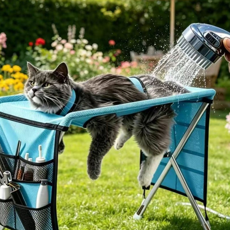 πποΈ 2-in-1 Foldable Pet Grooming Bed β 50% OFF! Grooming table + cozy bed in one β portable, easy to clean, perfect for home & travel. π₯πͺ