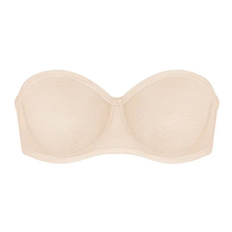 Women's Plus Size Strapless Non-Slip Bandeau Bra