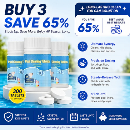 The Next-Gen Pool Purifier is here ✨ 2X Stronger Algae Control, Gentle & Safe for Kids! 👨‍👩‍👧‍👦