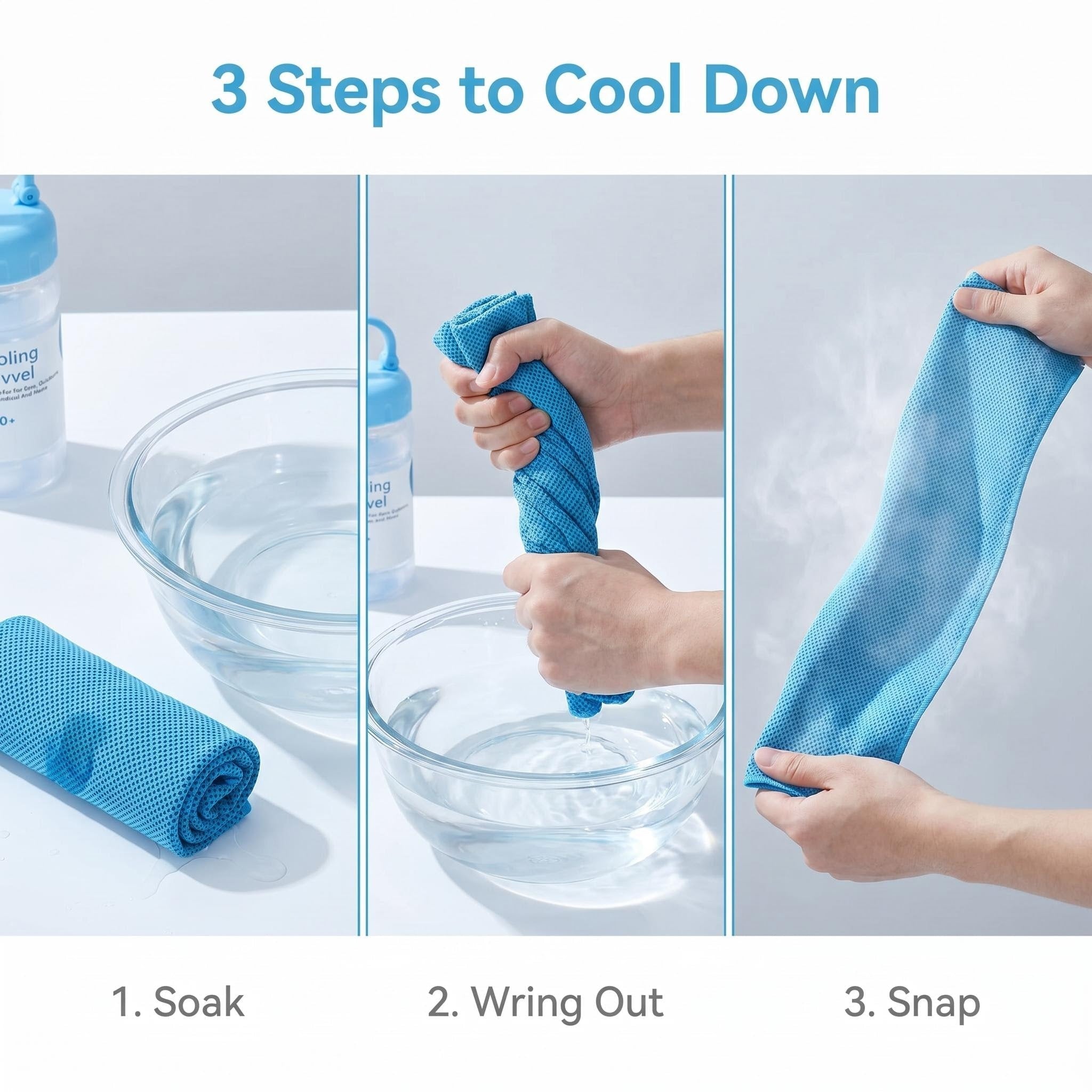⏰Last Day Buy 1 Get 1 Free❄💦Cold Sweat Towel You Can Use Anywhere, Anytime! Reusable Soft Absorbent Cooling Portable