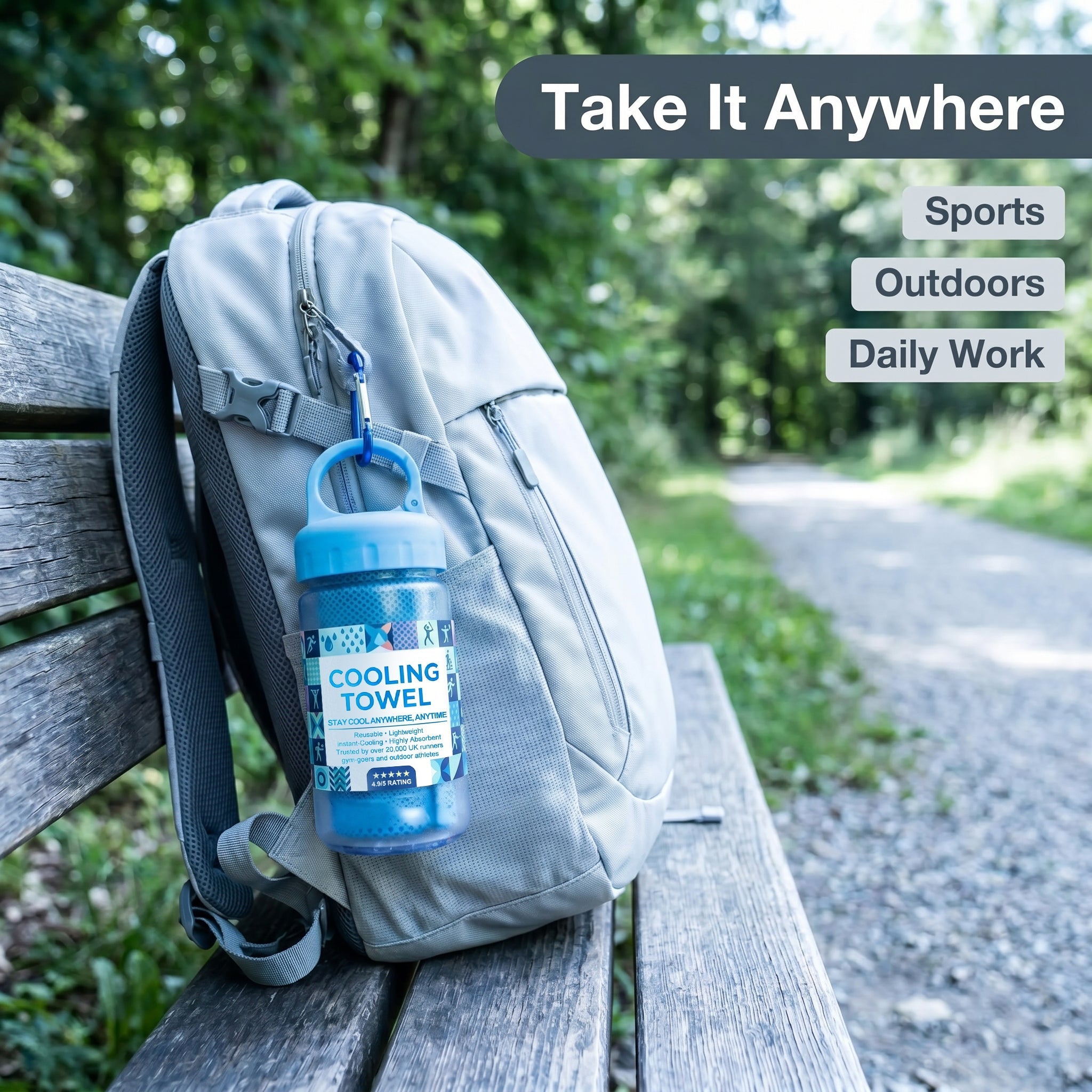 ⏰Last Day Buy 1 Get 1 Free❄💦Cold Sweat Towel You Can Use Anywhere, Anytime! Reusable Soft Absorbent Cooling Portable