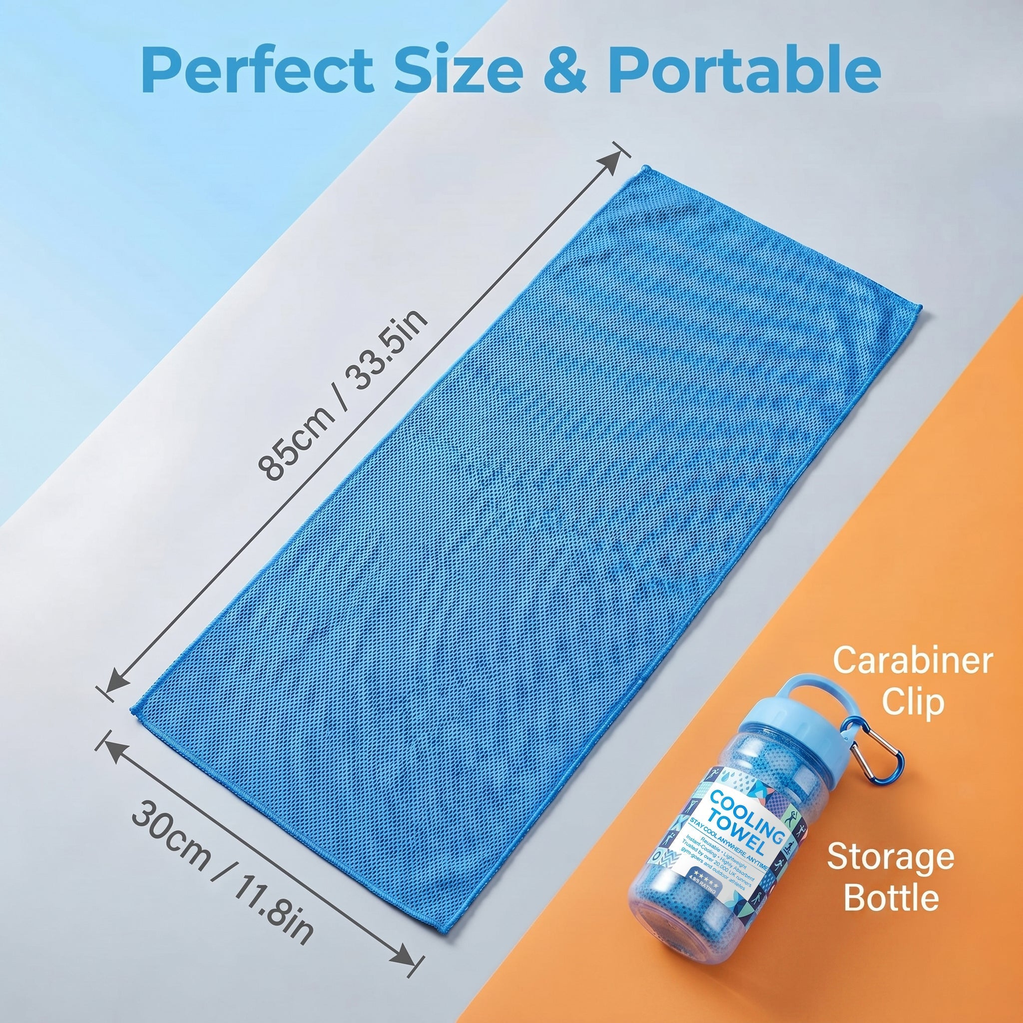 ⏰Last Day Buy 1 Get 1 Free❄💦Cold Sweat Towel You Can Use Anywhere, Anytime! Reusable Soft Absorbent Cooling Portable