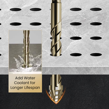 🔥LAST DAY PROMOTION - 50%OFF🔥High-Strength 4-Flute Serrated Eccentric Drill Bit Kit