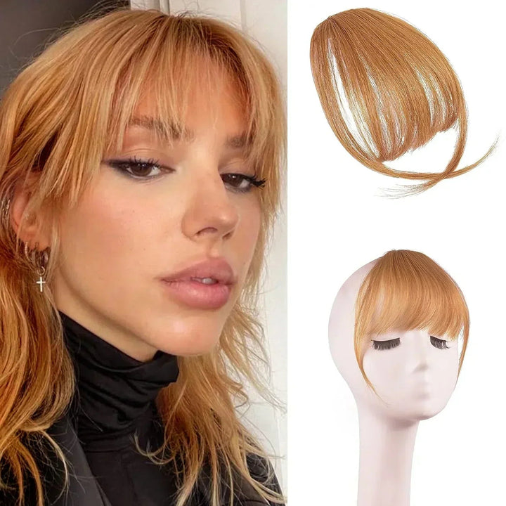 💜LAST DAY - BUY 1 GET 1 FREE💜Clip In Bangs 100% Human Hair Extensions Air Bangs