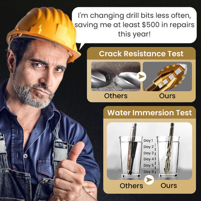 🔥LAST DAY PROMOTION - 50%OFF🔥High-Strength 4-Flute Serrated Eccentric Drill Bit Kit