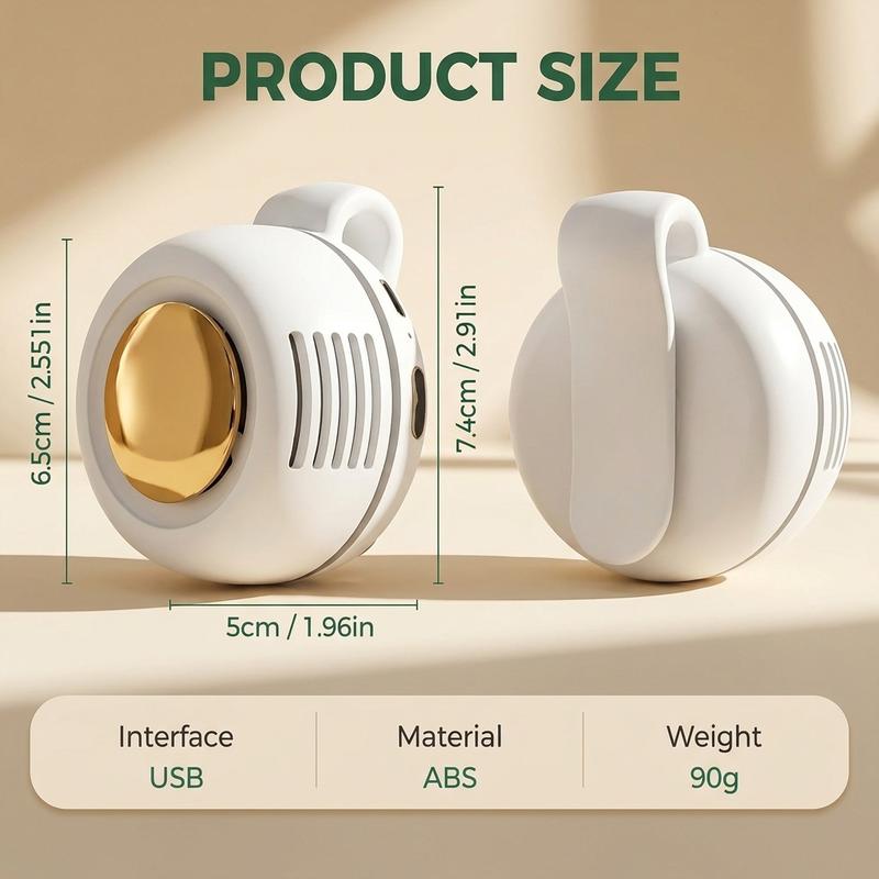 🌀 Bladeless Fan – Ultra-Light & 1.5h Fast Charge