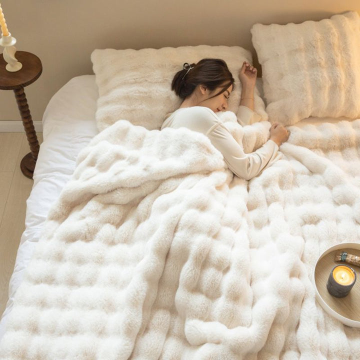 🎁It's indispensable to keep warm at winter🎁 Soft Fluffy Blanket zanzzea