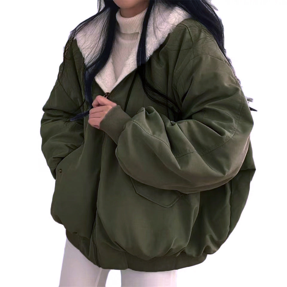 🔥🖤Early Black Friday Sale:50% OFF🔥Reversible Oversize Fleece Hooded Jacket