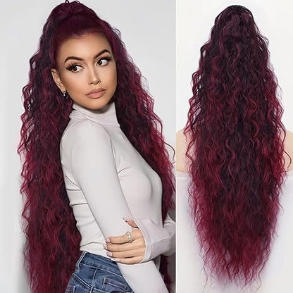 💜 ULTIMO GIORNO DI PROMOZIONE - SCONTO DEL 50%! 💜 Coda di cavallo con extension per capelli ricci, mossi e crespi