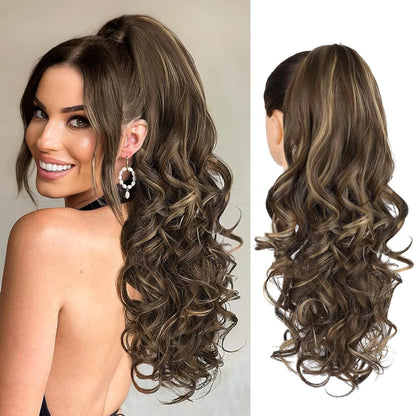 💜 LAST DAY PROMOTION - 50%OFF💜Clip-on Wavy Ponytail Extension