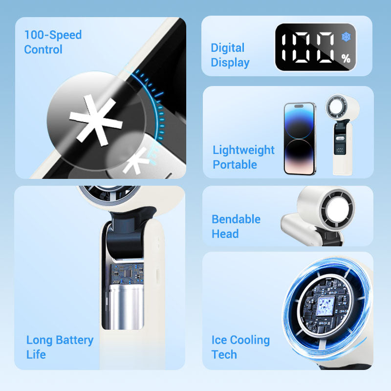💜 LAST DAY PROMOTION - 50%OFF💜Mini cool handheld powerful fan