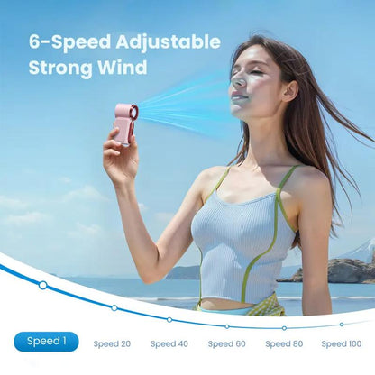 ❄️ ❄️Turbo Handheld Fan – 16900 RPM, 6 speeds, LED display