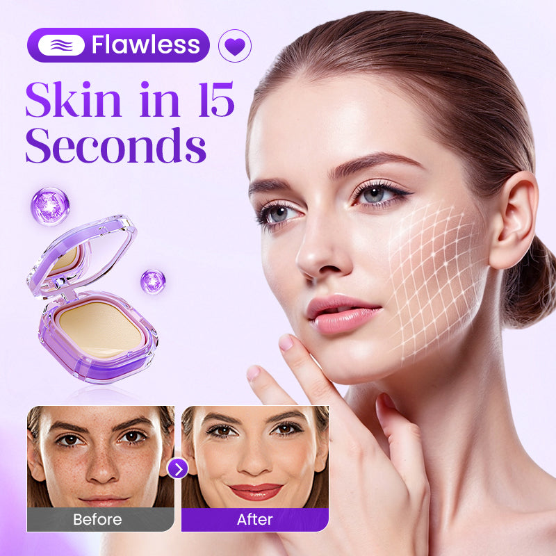 🔥LAST DAY SALE ONLY ￡10.99!⚡50K+ SOLD!💜Flawless All-Day Wear Cream Foundation