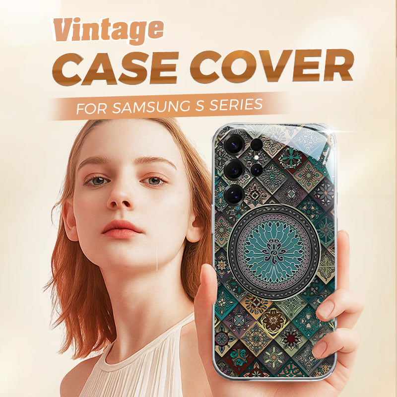Colorful Blue Lotus Flower Totem Case Cover for Samsung S Series - Get a FREE Exquisite Diamond Bracelet!🔥