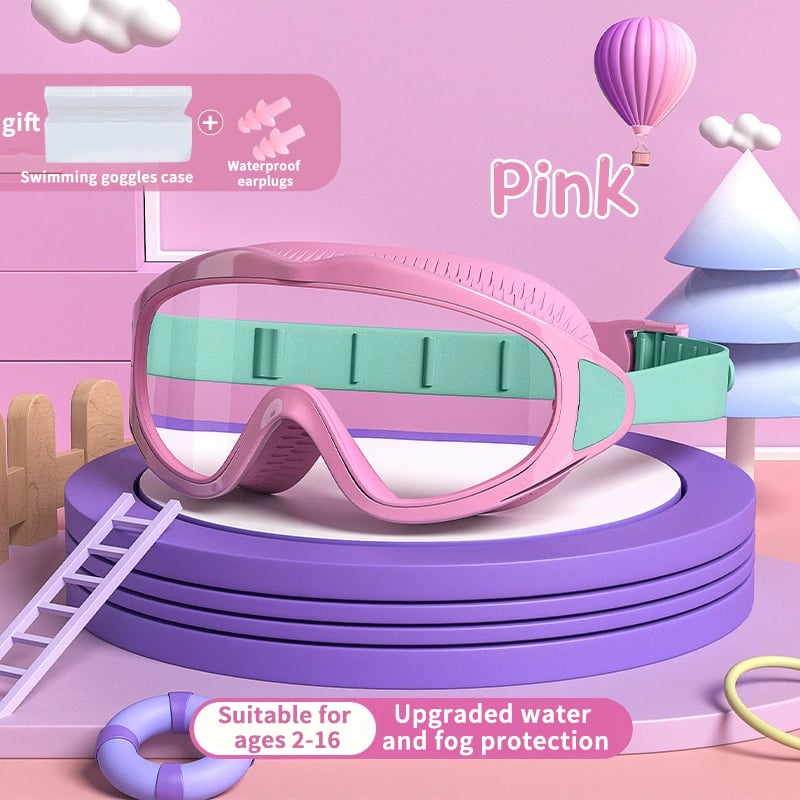 💜 LAST DAY PROMOTION - 50%OFF💜HD children's large frame waterproof and anti-fog swimming goggles🥽