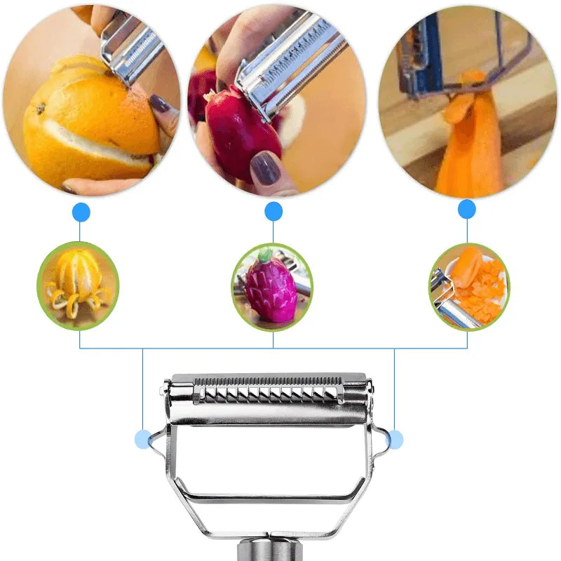 🔥LAST DAY PROMOTION - 50%OFF🎁Multifunctional Stainless Steel Fruit Peeler