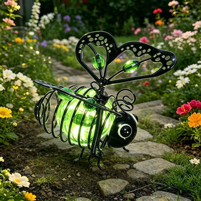 ✨ Hanging Solar Bee Light – Warm Amber Glow, Flicker-Free, Perfect for Garden Parties, Camping, or Kids’ Rooms – Spread Joy Day and Night 🌞🌜