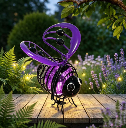 ✨ Hanging Solar Bee Light – Warm Amber Glow, Flicker-Free, Perfect for Garden Parties, Camping, or Kids’ Rooms – Spread Joy Day and Night 🌞🌜
