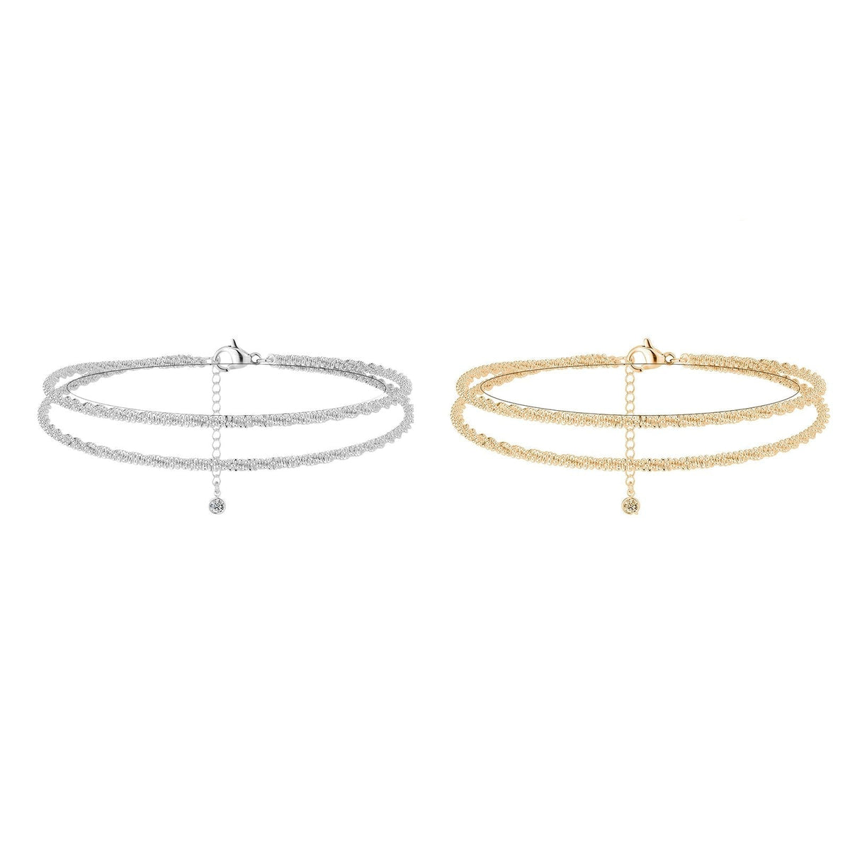 💜LAST DAY - BUY 1 GET 1 FREE💜Dainty Layered waterproof anklet