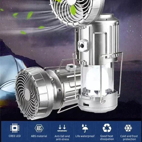 🔥LAST DAY PROMOTION - 50%OFF🔥Portable LED Camping Lantern With Fan