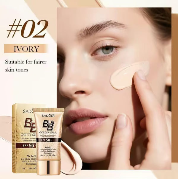 LAST DAY - BUY 1 GET 1 FREE💜High-coverage waterproof snail BB cream