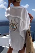 💜 LAST DAY PROMOTION - 50%OFF💜Evil Eye Casual Sequin Beaded Shirt